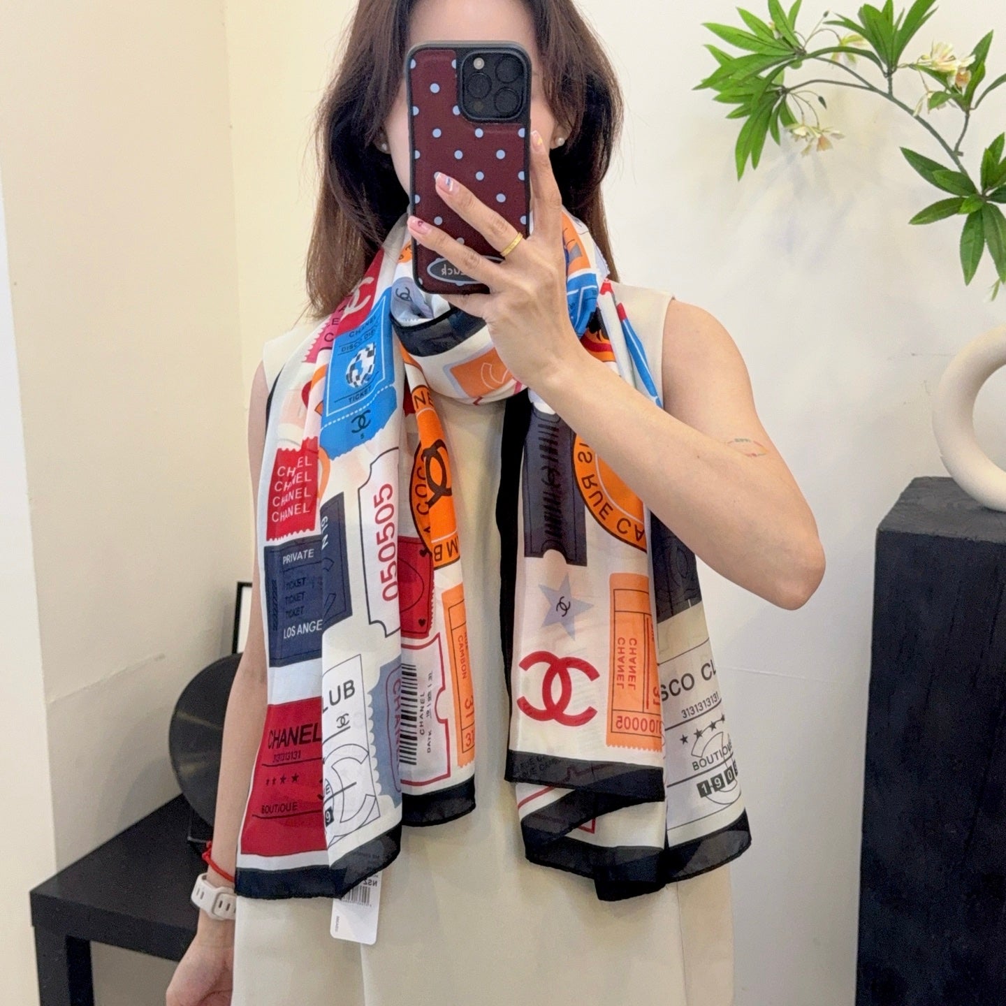 135ZC198W  Popular Silk Scarve