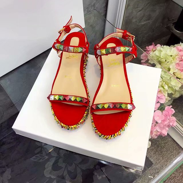 J4A57Z Popular leather High heels 6cm