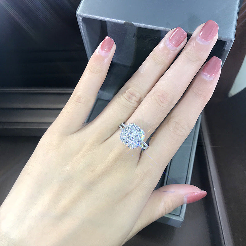 P5QA24J  Popular Moissanite Jewelry Wedding Diamond Ring