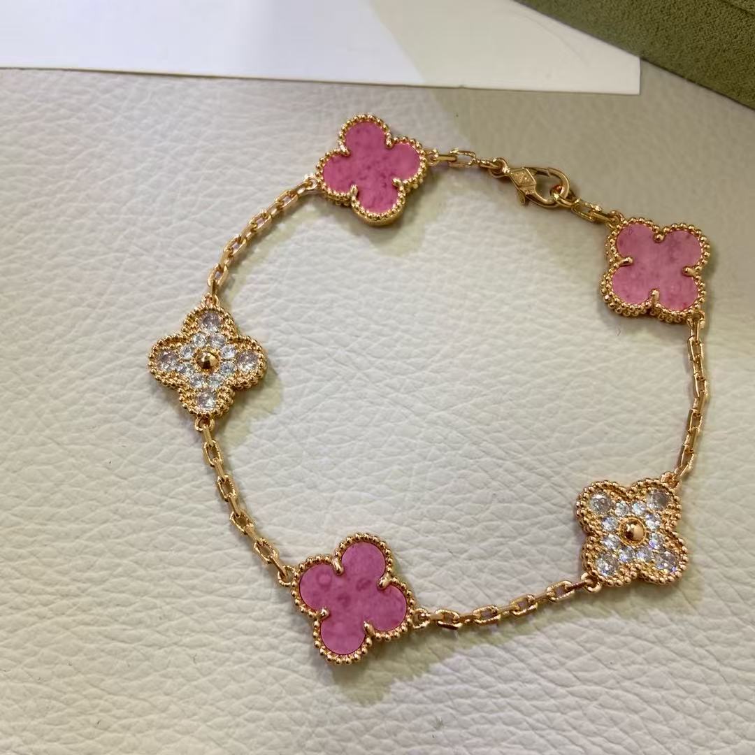 5XVA179K  Popular bracelets 5 flowers normal size1.5cm flower