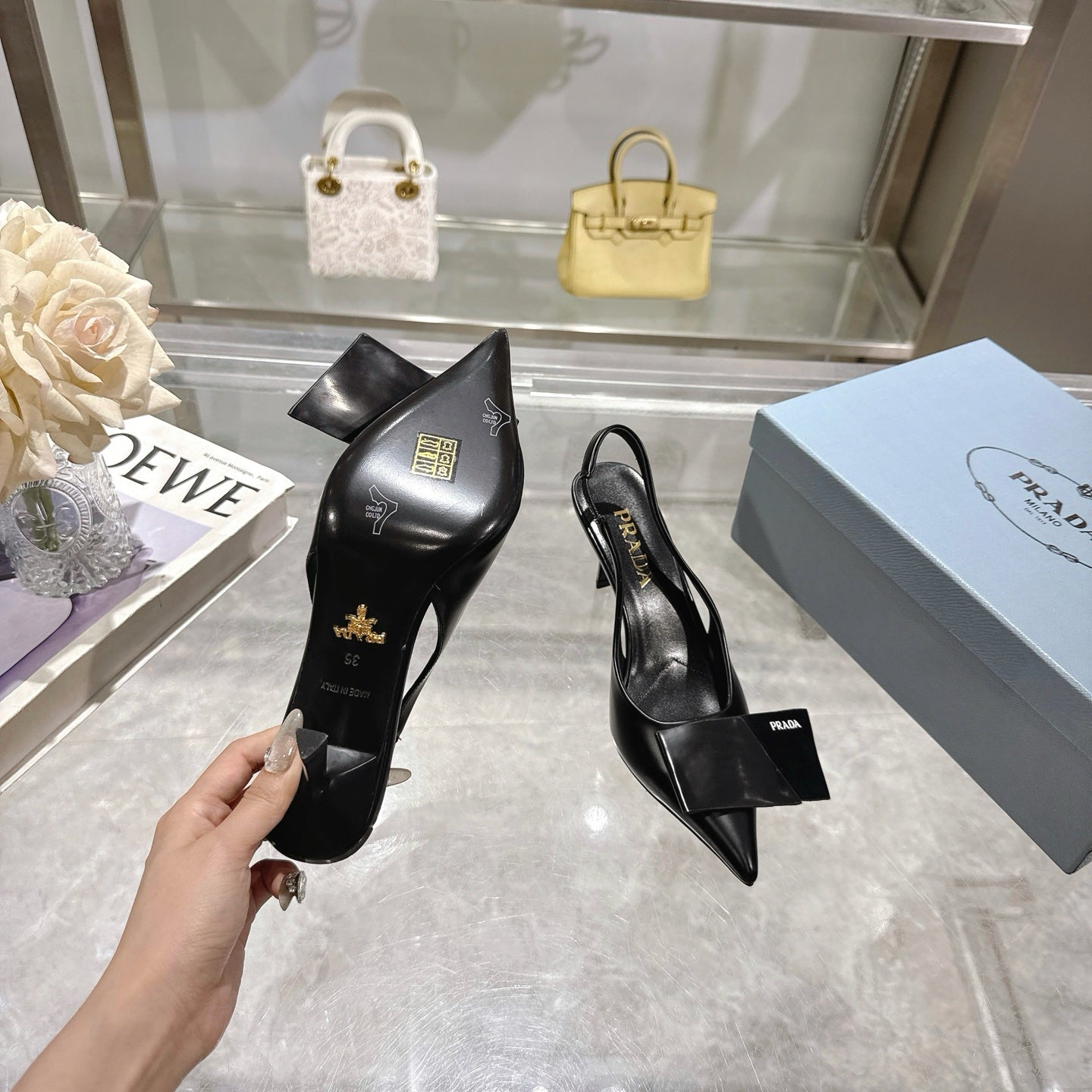 255QP41Z Popular  leather High heels