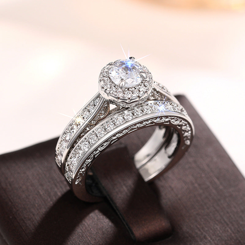 P5QA50J   Popular Moissanite Jewelry Wedding Diamond Ring