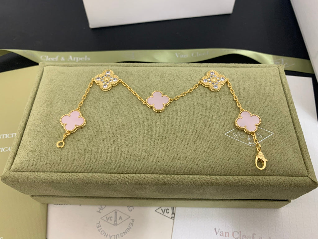 5XVA179K  Popular bracelets 5 flowers normal size1.5cm flower