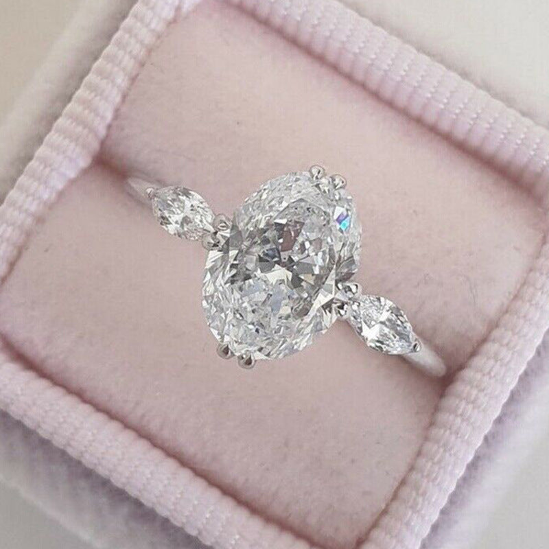 P5QA28J  Popular Moissanite Jewelry Wedding Diamond Ring