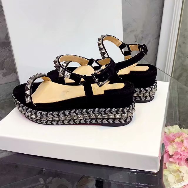J4A59Z Popular leather High heels 6cm