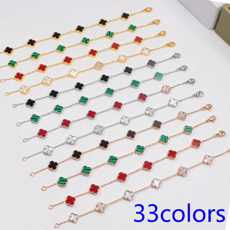 5XVA183K  Popular bracelets 6 flowers mini size 0.9cm flower