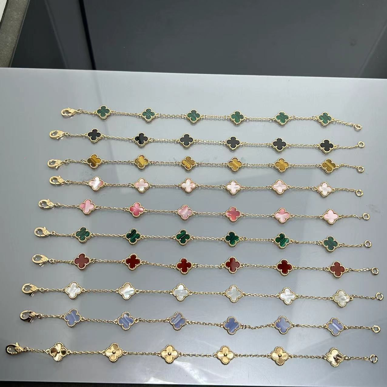 5XVA183K  Popular bracelets 6 flowers mini size 0.9cm flower