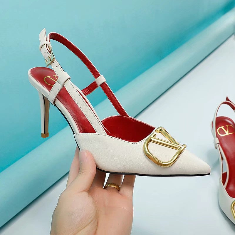 245RVL14Z Popular leather  High heels