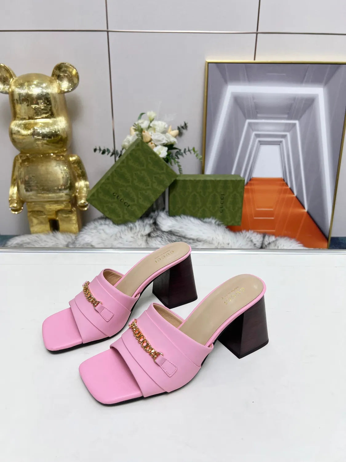 275NB11Z  Popular leather High heels