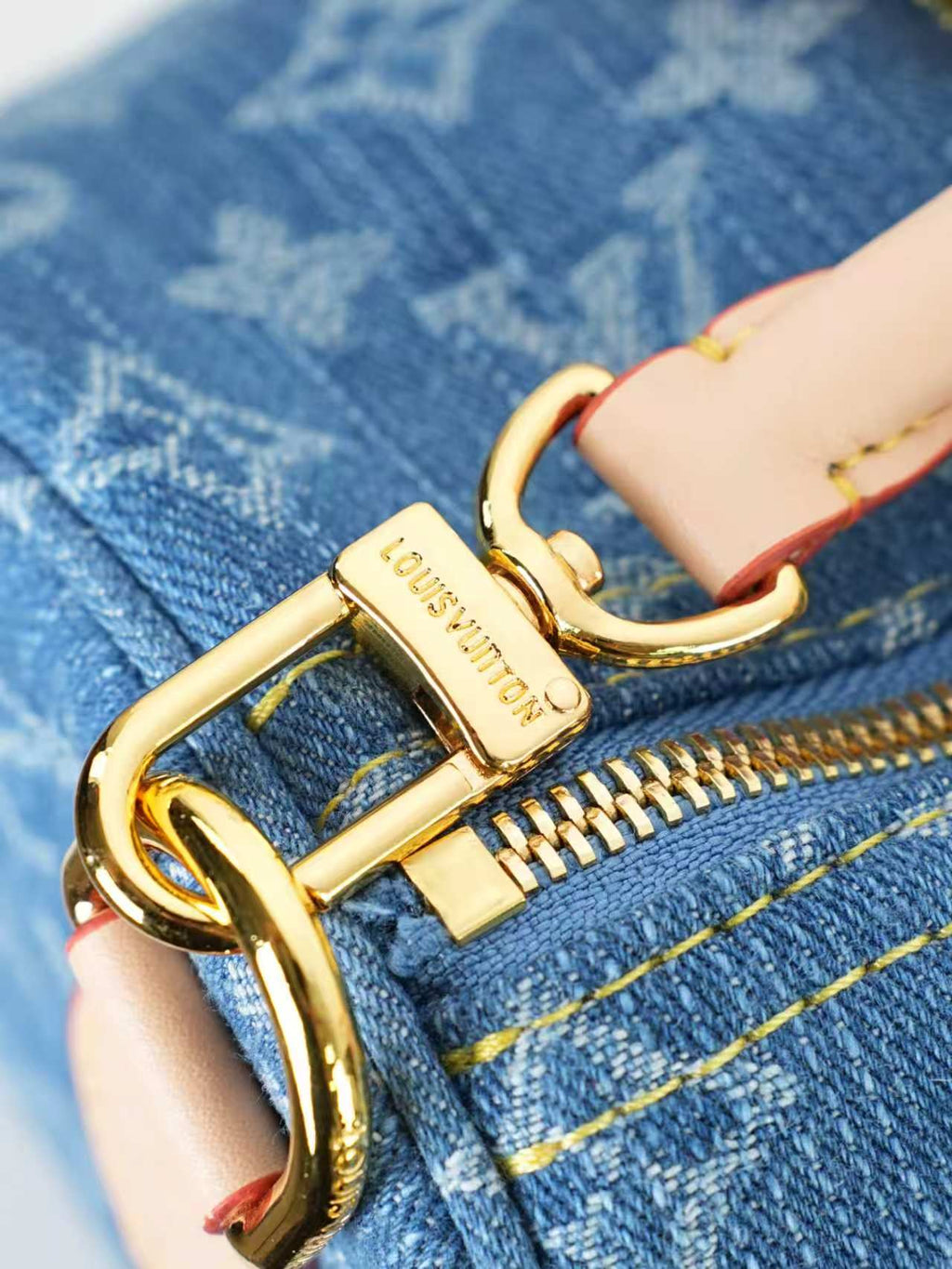 146RE1B Popular denim cloth luggage bag