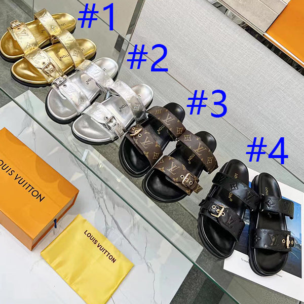 Z2X66B51  Popular high-quality leather slippers
