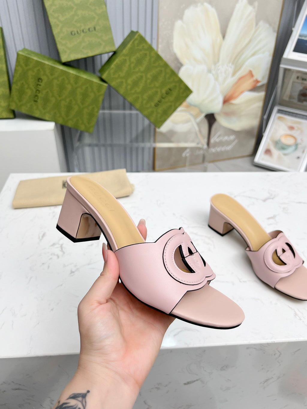 256XB33Z Popular high-quality leather Shoes 5.5cm