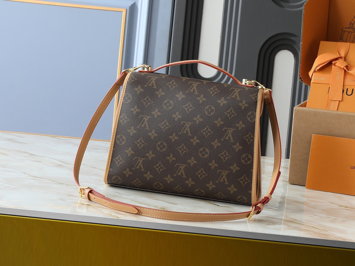 136PE76B Popular leather bag