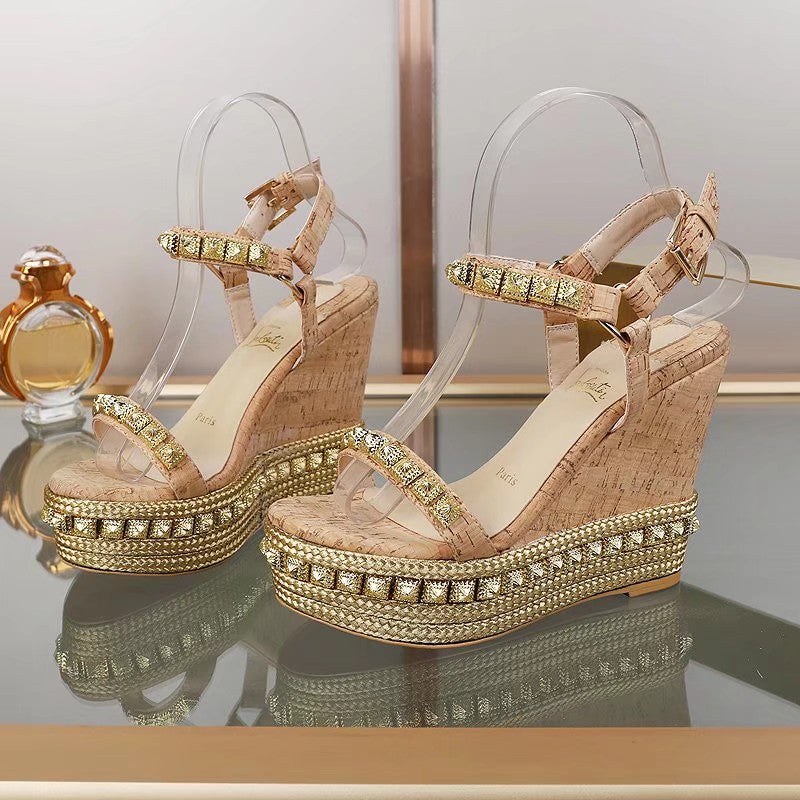 J4A50Z Popular leather High heels 12cm heel