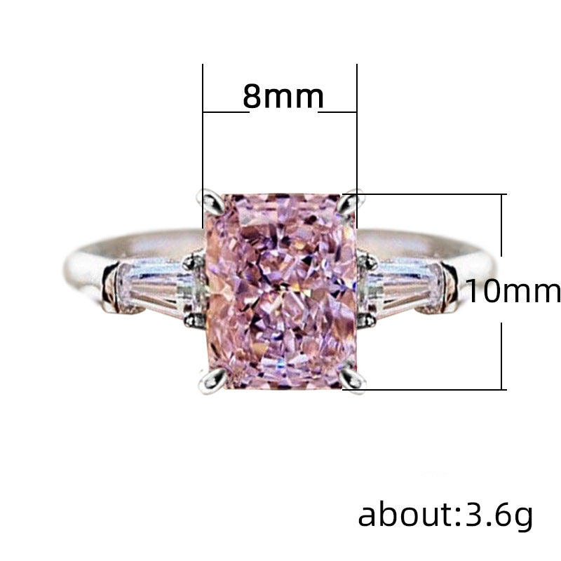 P5QA17J  Popular Moissanite Jewelry Wedding Diamond Ring