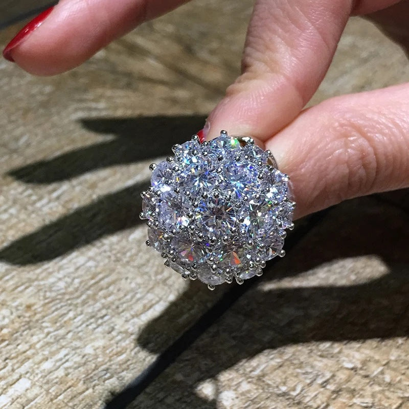 P5QA39J  Popular Moissanite Jewelry Wedding Diamond Ring