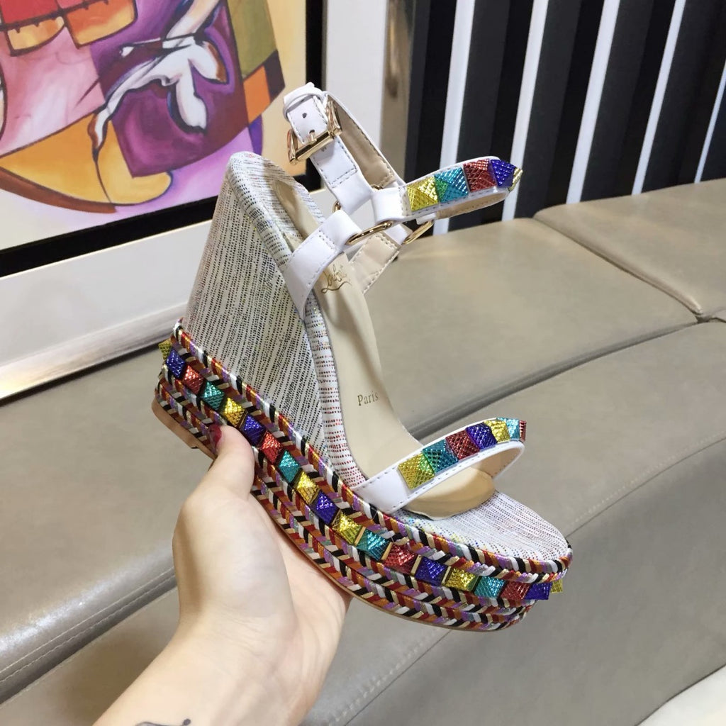 J4A54Z Popular leather High heels 12cm heel