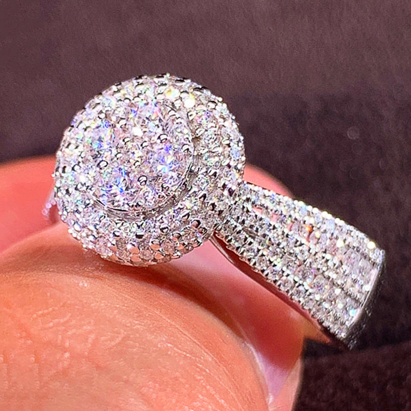 P5QA38J  Popular Moissanite Jewelry Wedding Diamond Ring