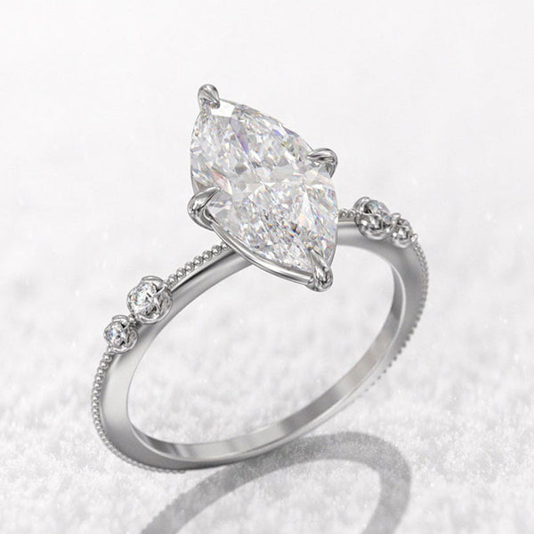 P5QA29J  Popular Moissanite Jewelry Wedding Diamond Ring
