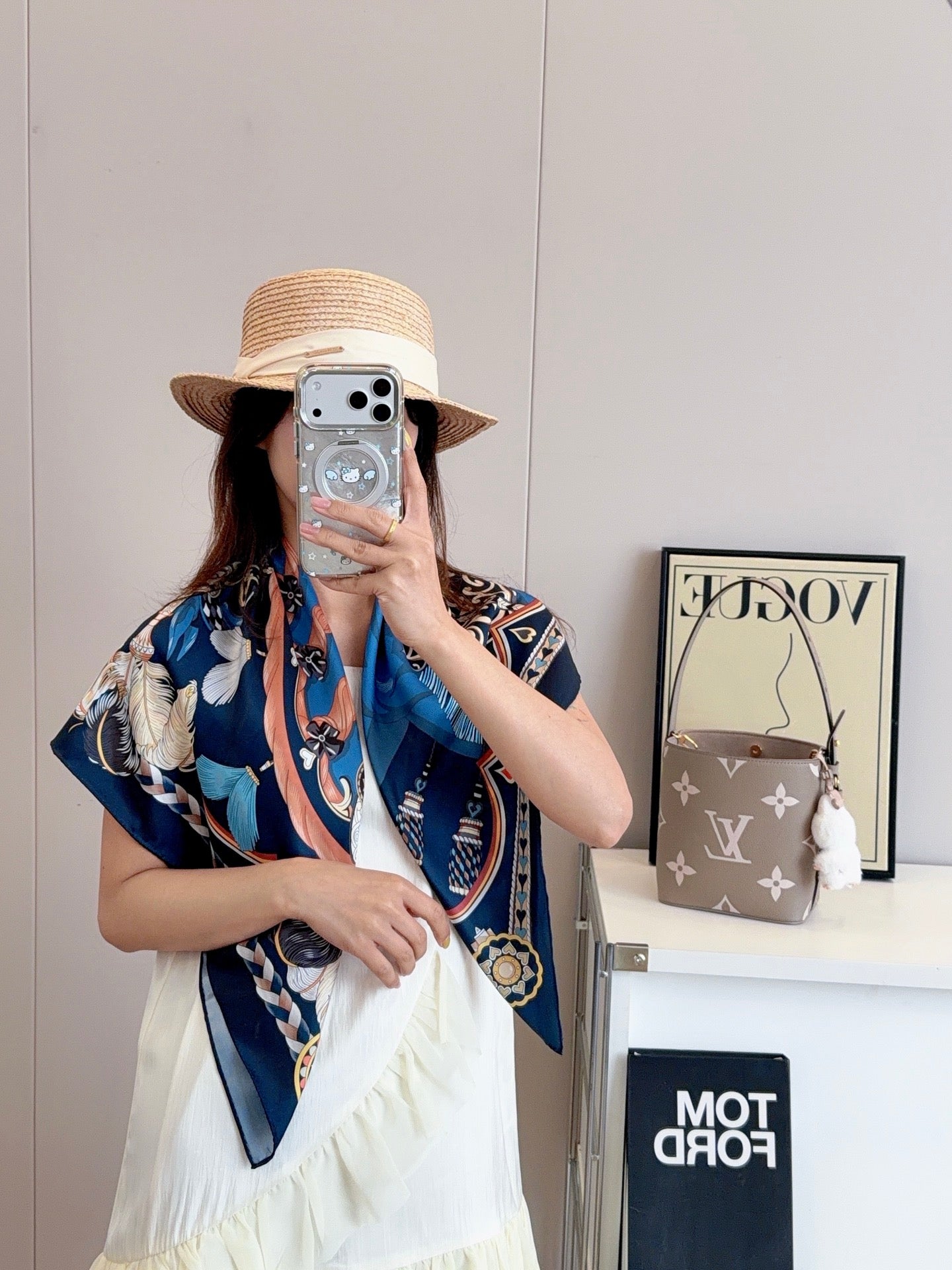 136NH9W Popular Silk Scarve