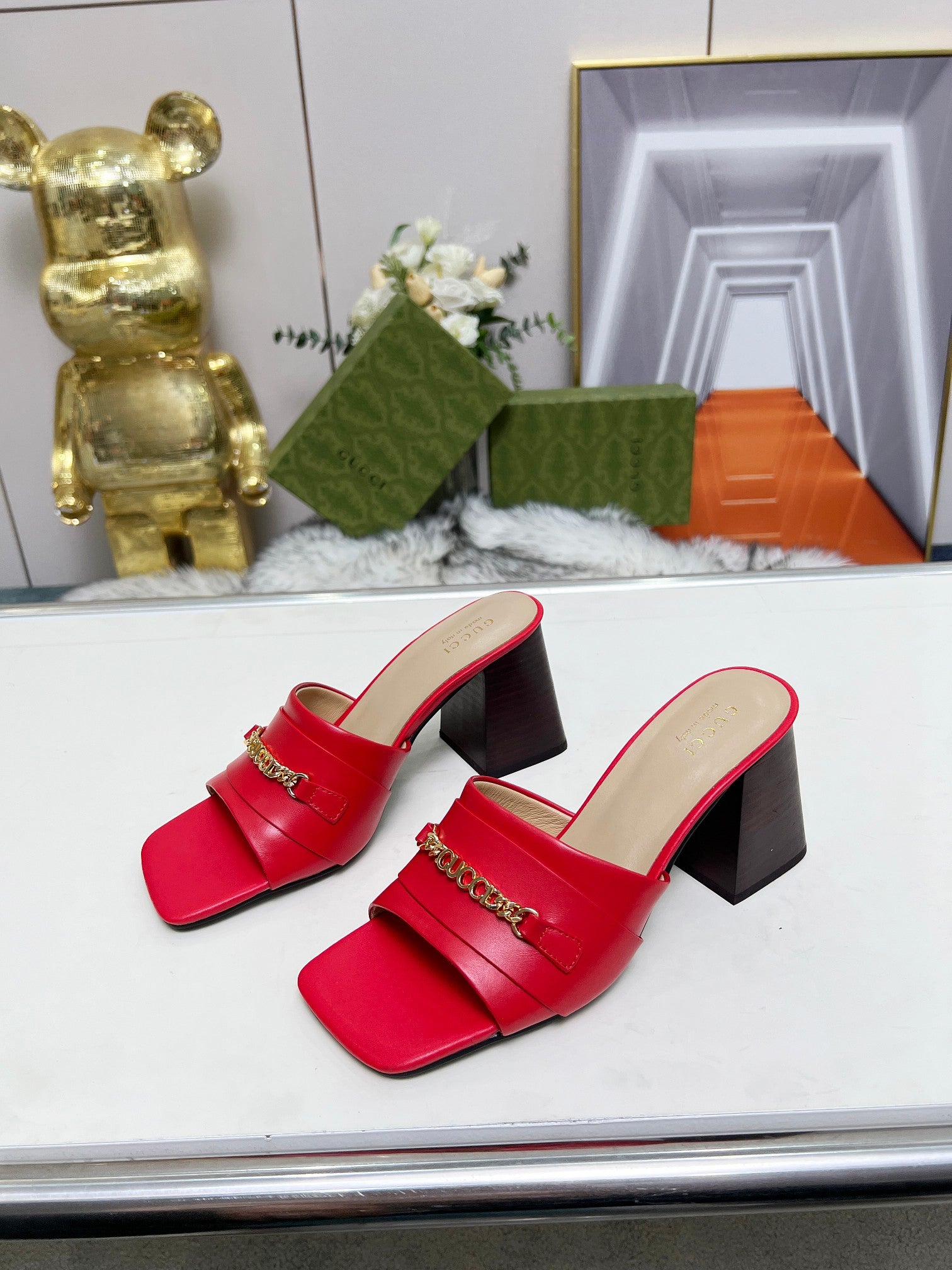 275NB11Z  Popular leather High heels