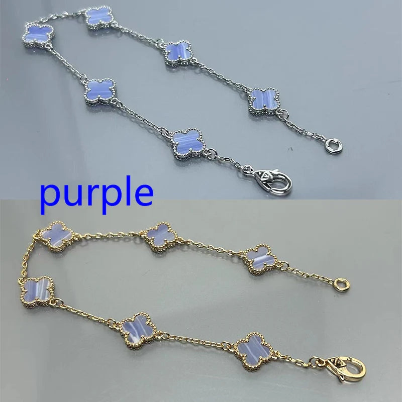 5XVA183K  Popular bracelets 6 flowers mini size 0.9cm flower
