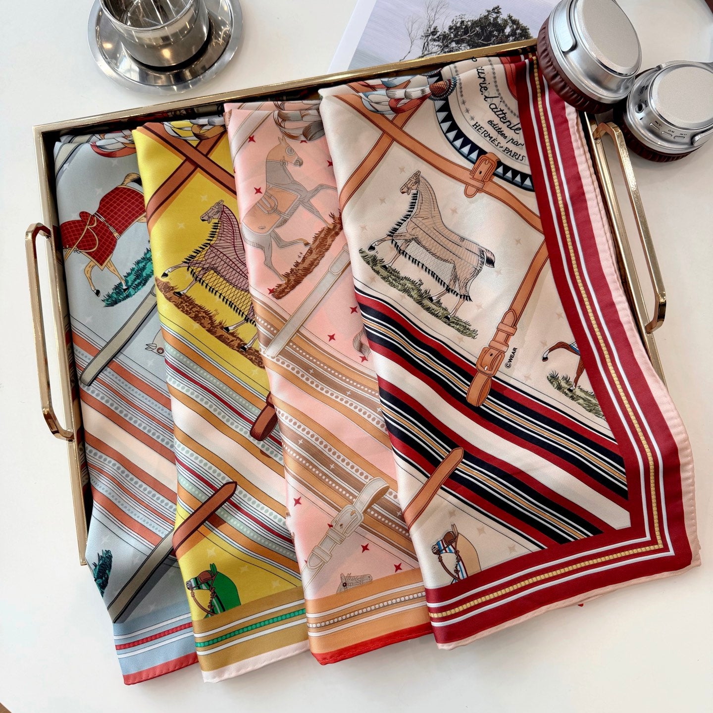136NH4W Popular Silk Scarve