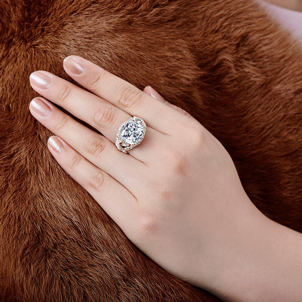 P5QA45J  Popular Moissanite Jewelry Wedding Diamond Ring