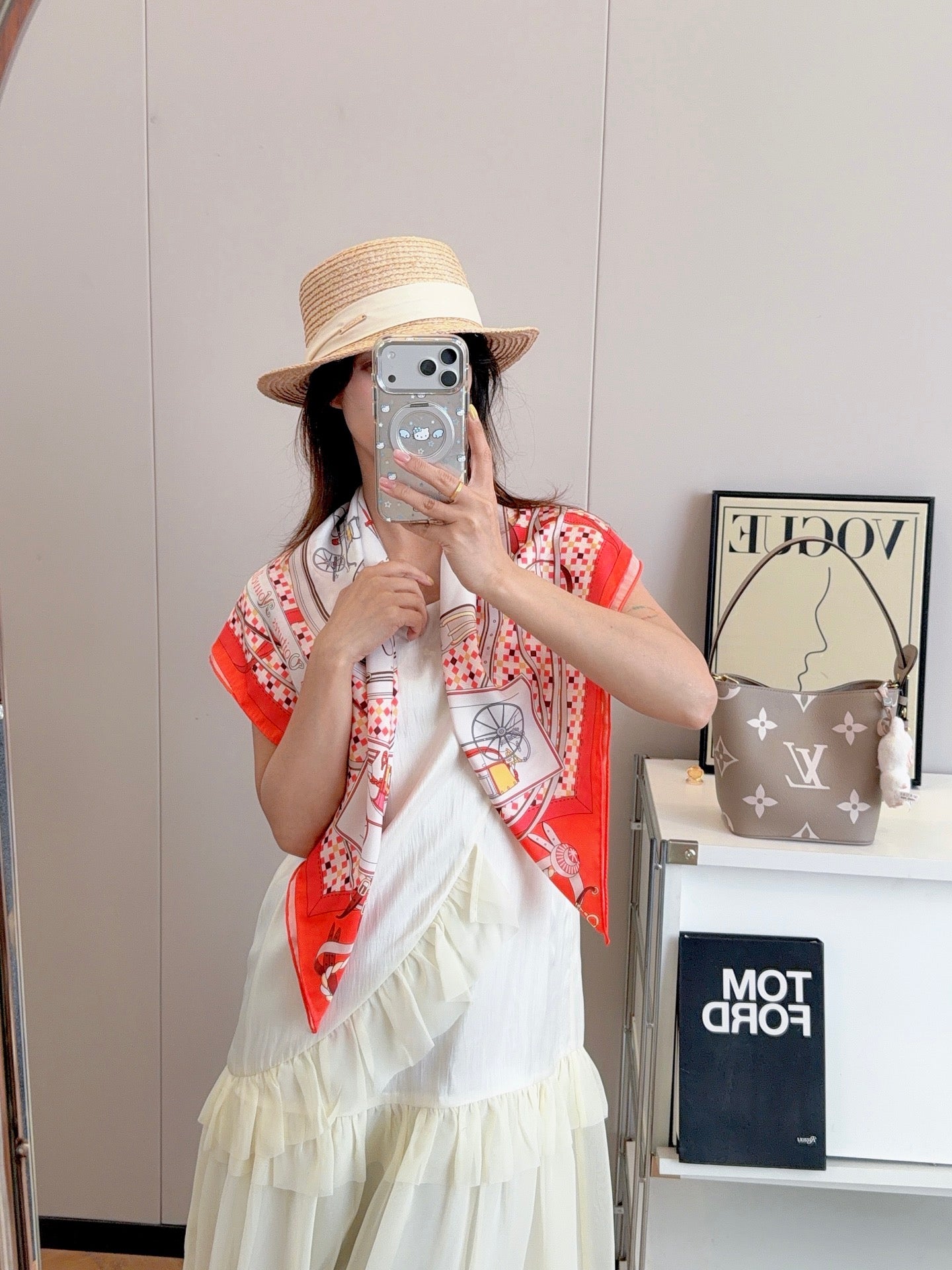 136NH8W Popular Silk Scarve