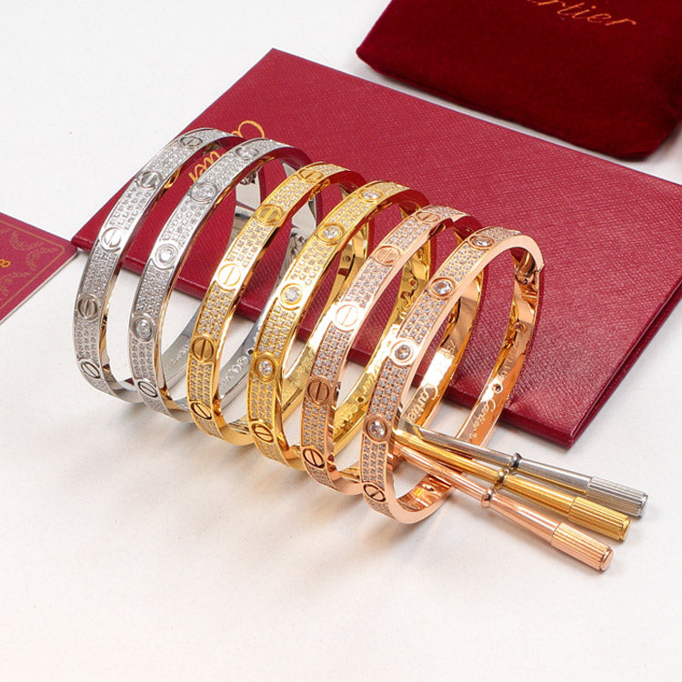 PK1K  Popular 3-row diamond bracelet