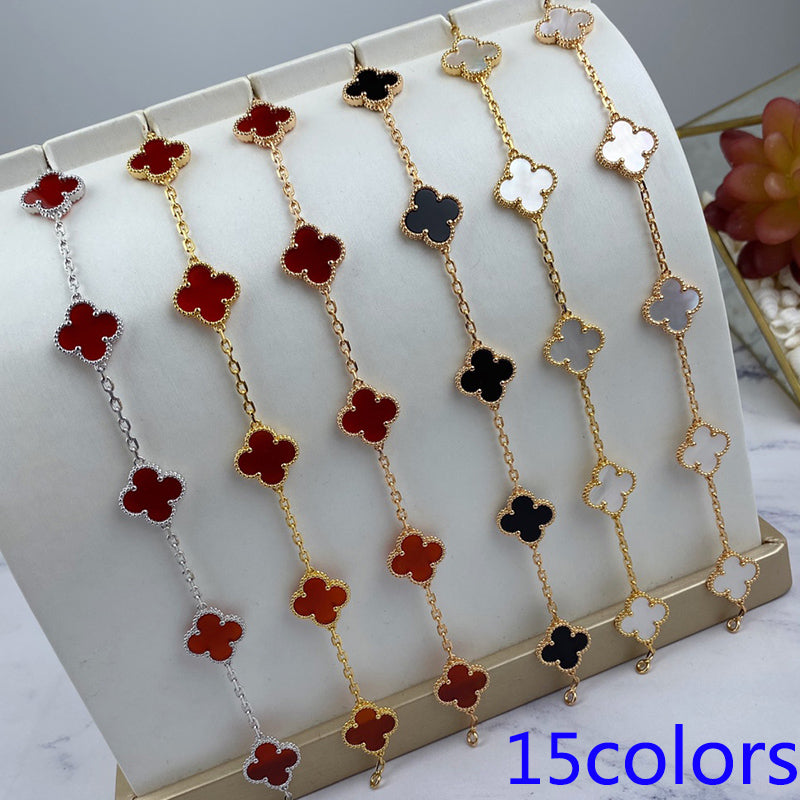 5XVA180K  Popular bracelets 5 flowers normal size1.5cm flower