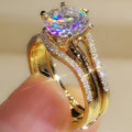 P5QA48J   Popular Moissanite Jewelry Wedding Diamond Ring