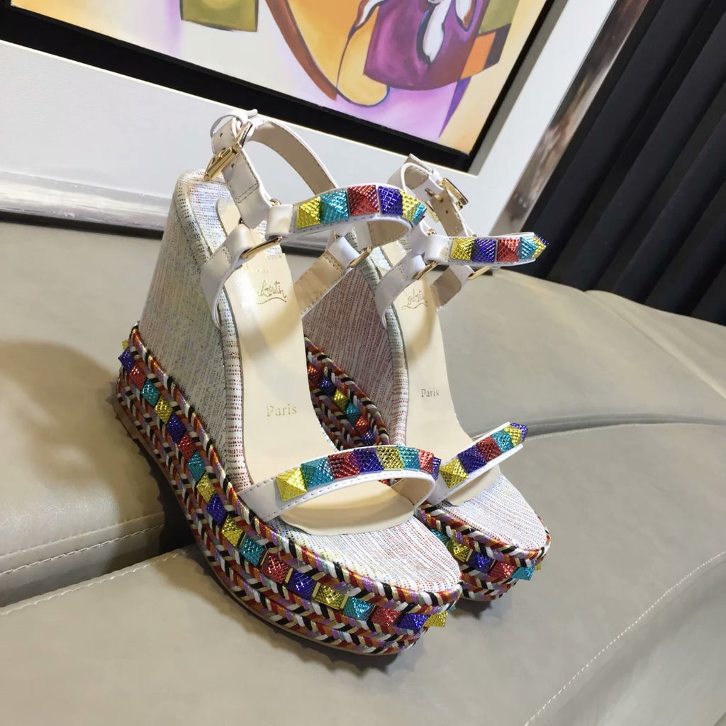 J4A54Z Popular leather High heels 12cm heel