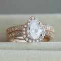 P5QA37J  Popular Moissanite Jewelry Wedding Diamond Ring