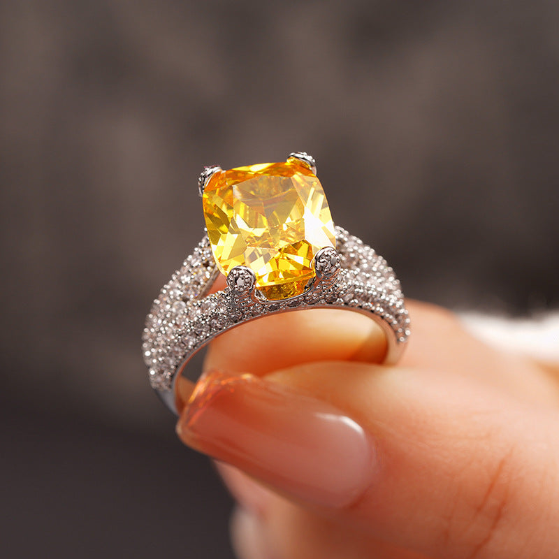 P5QA46J  Popular Moissanite Jewelry Wedding Diamond Ring
