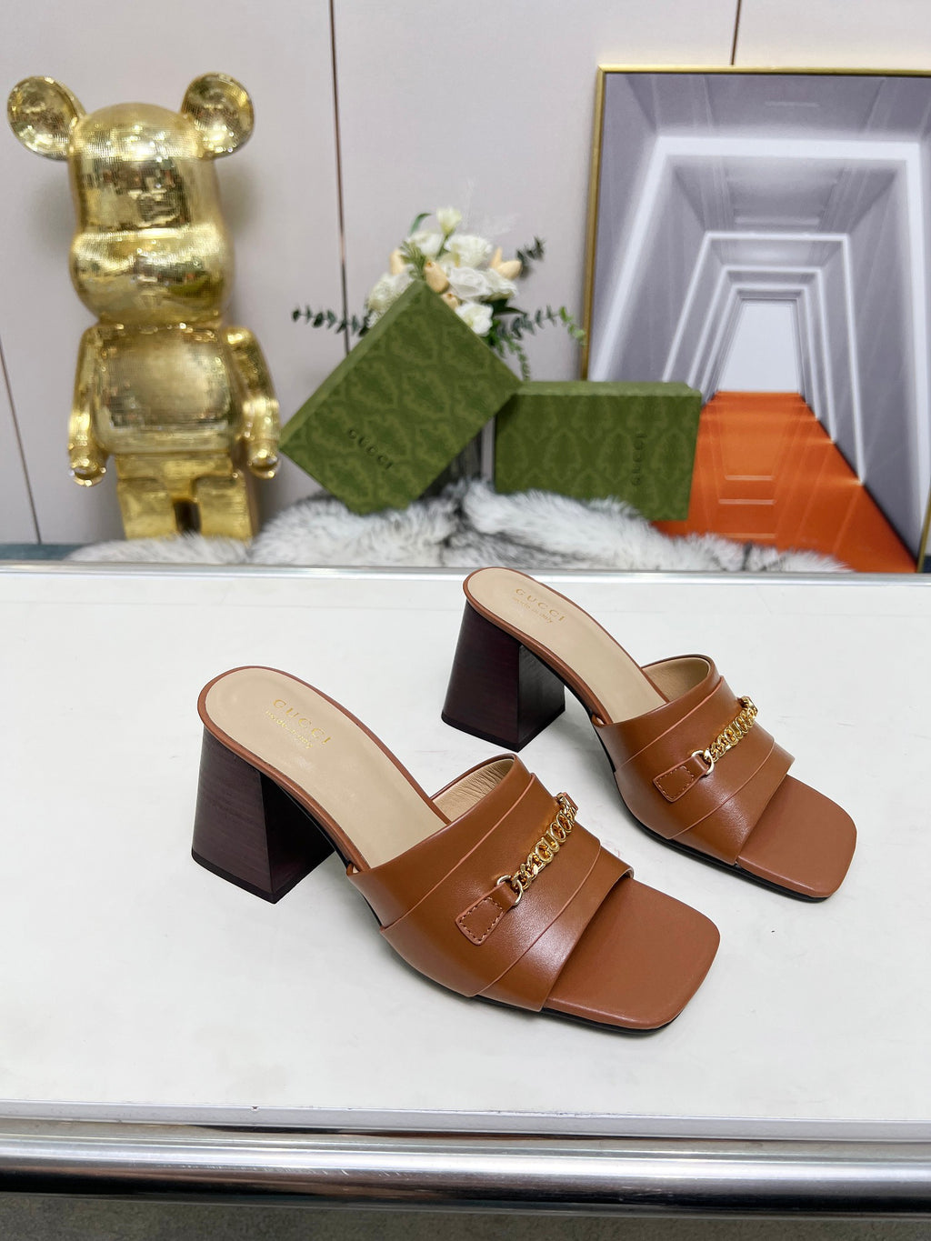 275NB11Z  Popular leather High heels