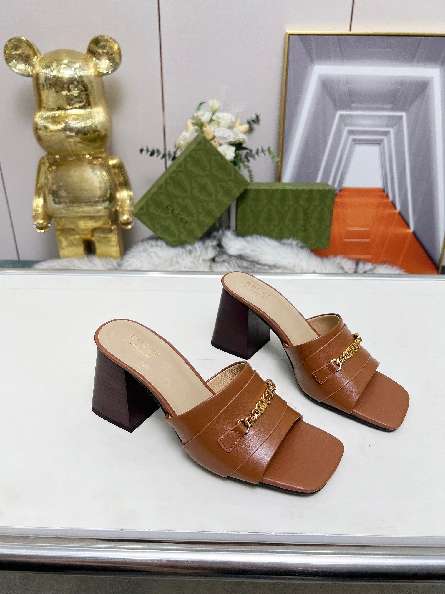 275NB11Z  Popular leather High heels