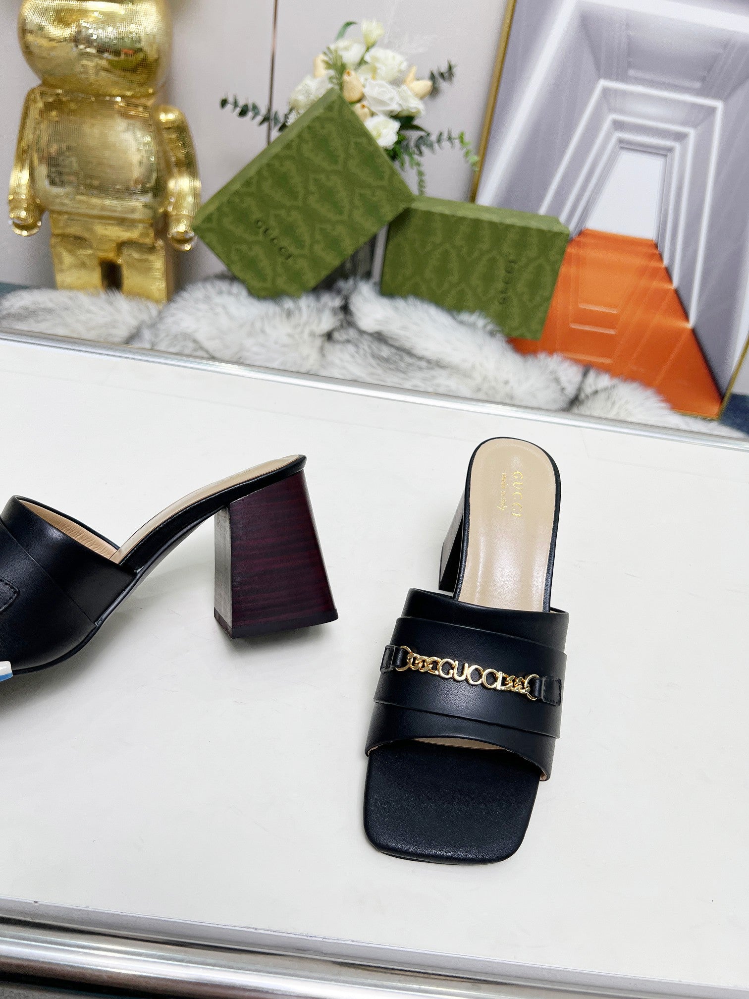 275NB11Z  Popular leather High heels