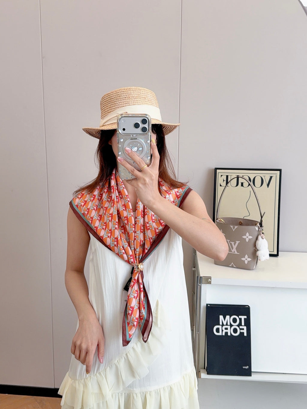 136NF10W Popular Silk Scarve