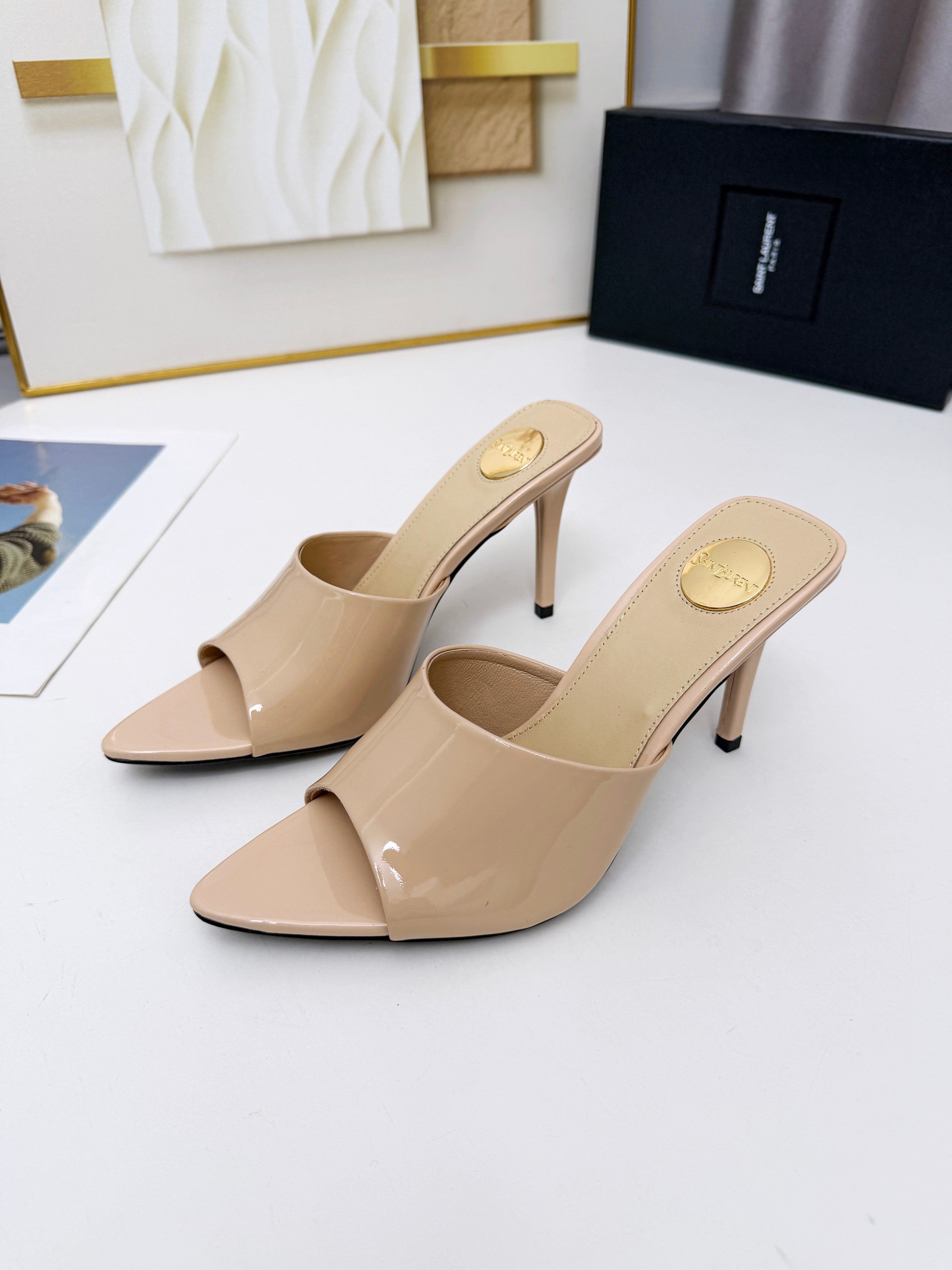236PSL6Z Popular high-quality leather Shoes(heel-height 9cm)