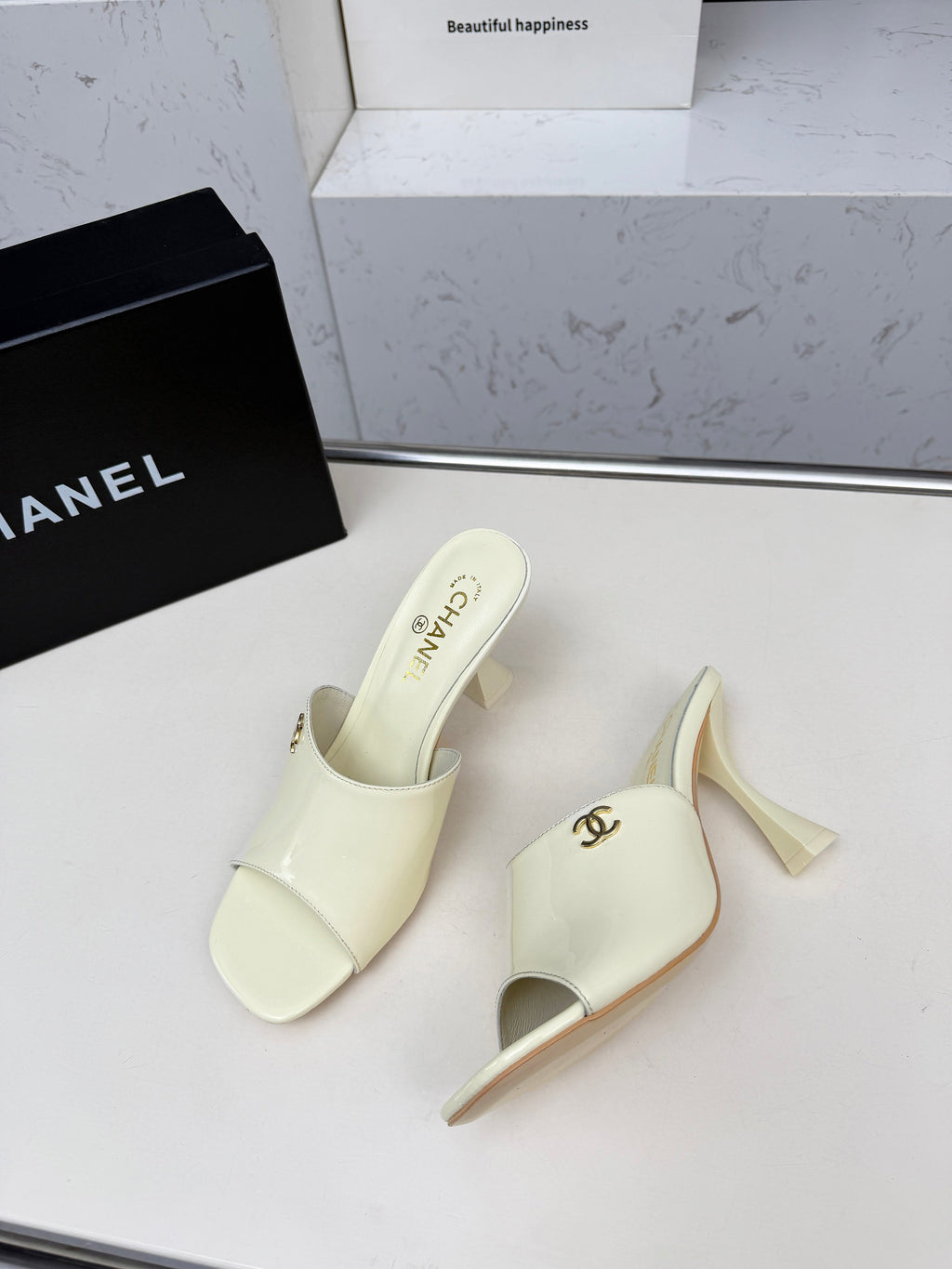 Z2X66C46 Popular leather High heels 9cm