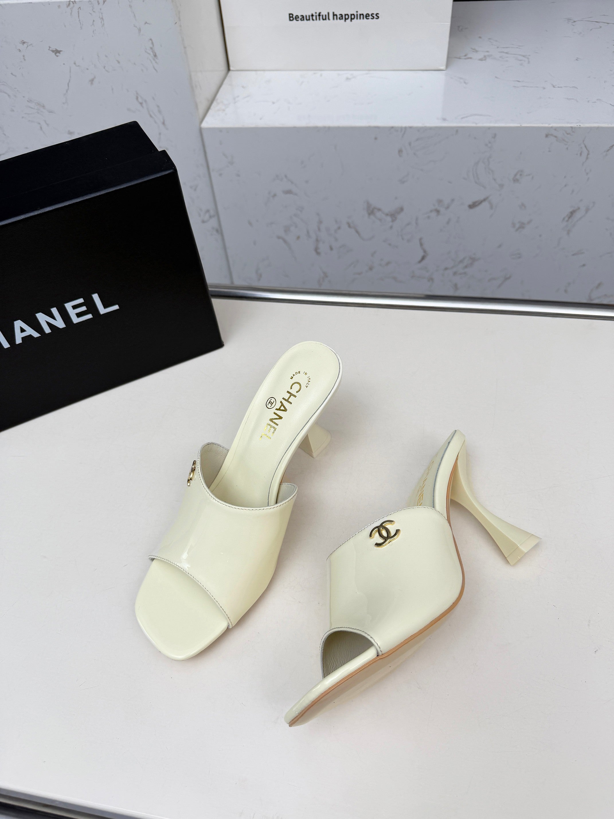 Z2X66C46 Popular leather High heels 9cm