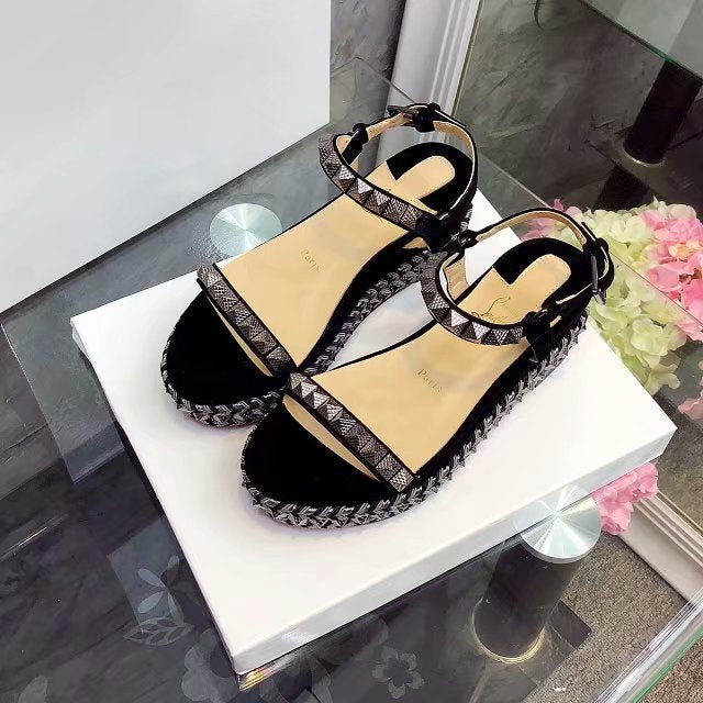 J4A59Z Popular leather High heels 6cm