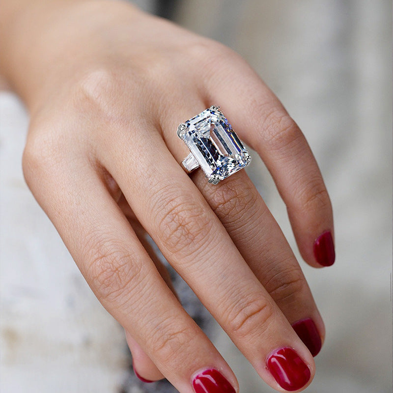 P5QA13J  Popular Moissanite Jewelry Wedding Diamond Ring