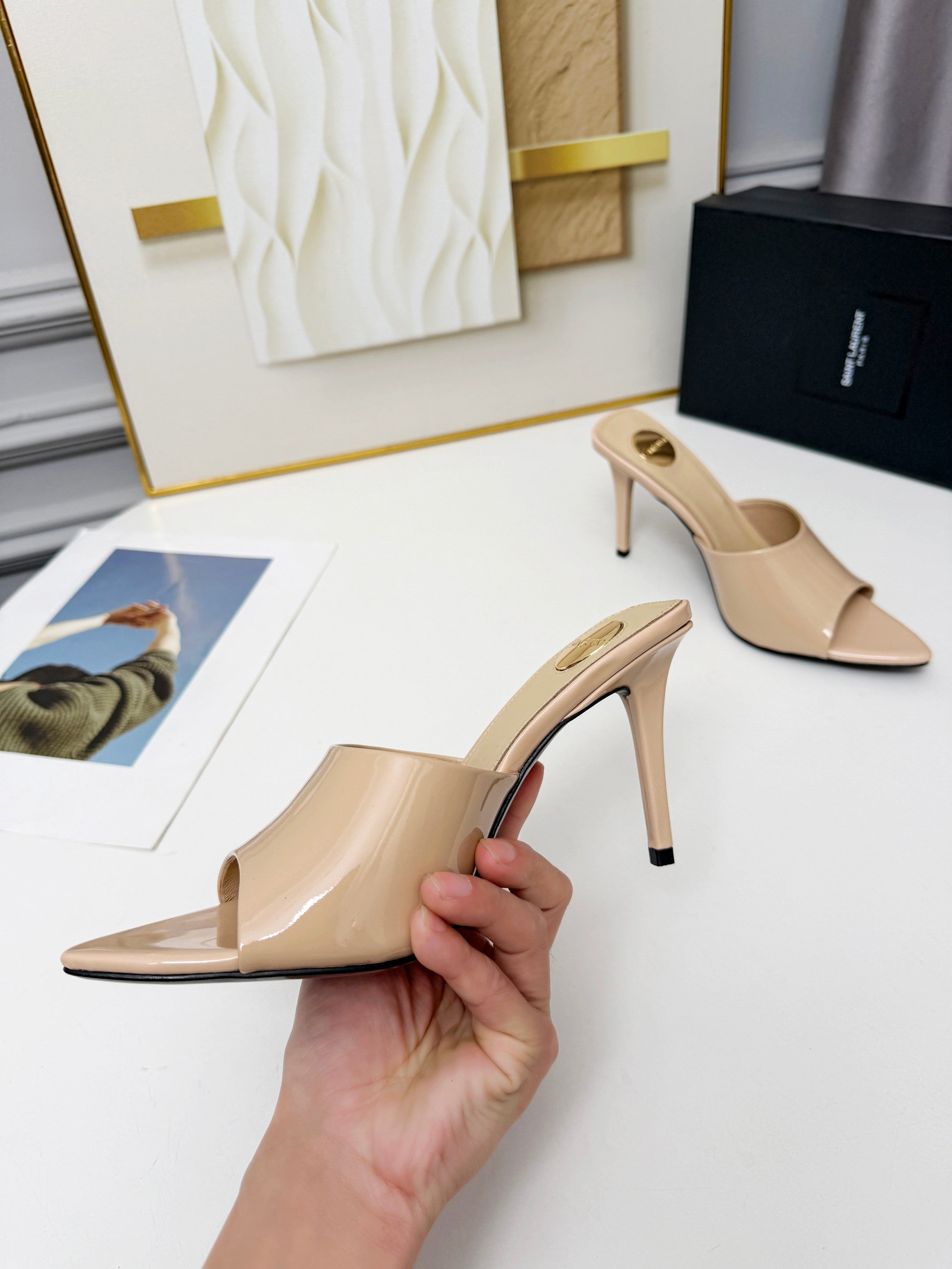 236PSL6Z Popular high-quality leather Shoes(heel-height 9cm)