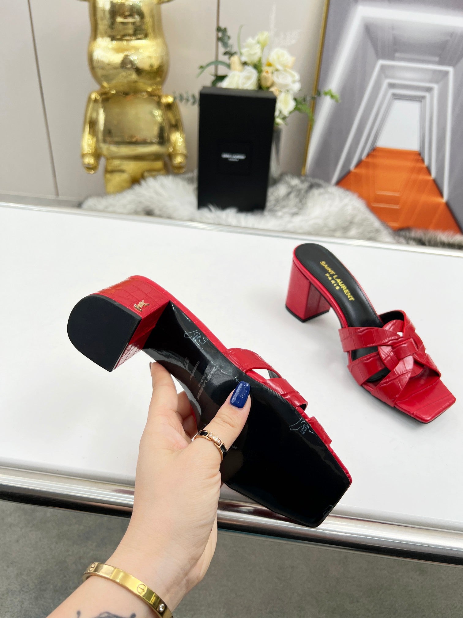 285ZSL35Z  Popular leather High heels(Heel height 6.5CM)
