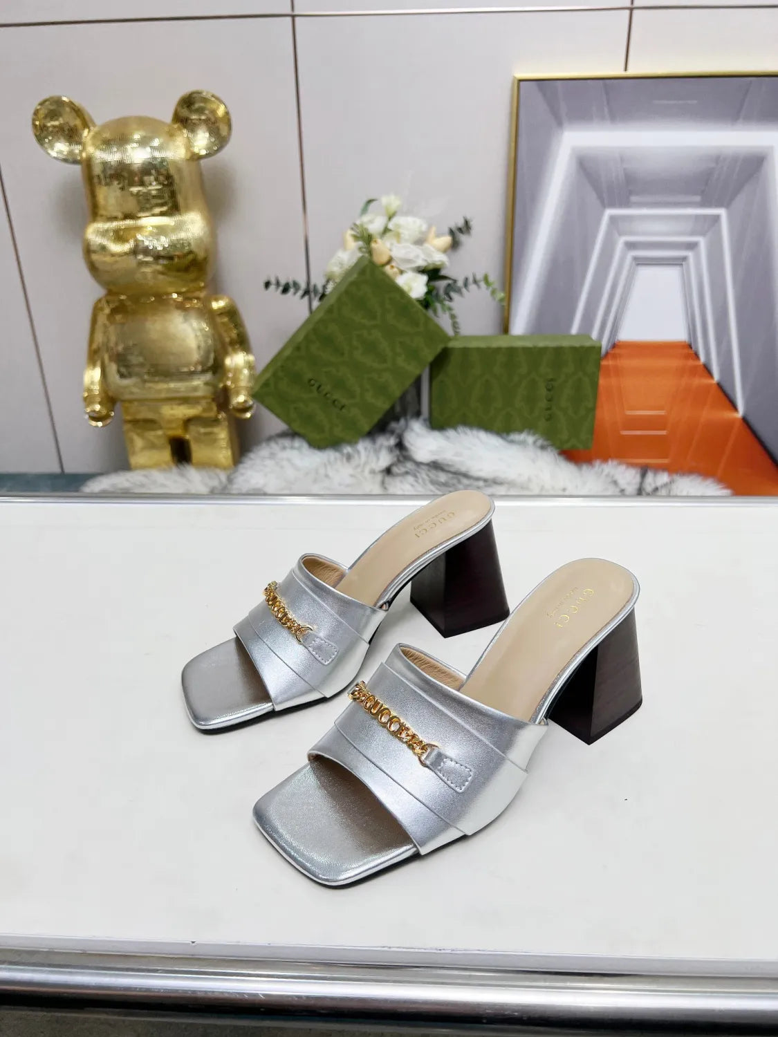 275NB11Z  Popular leather High heels