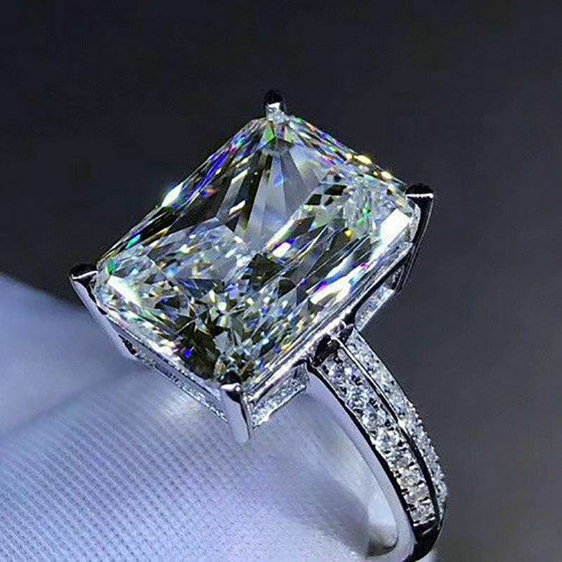 P5QA35J  Popular Moissanite Jewelry Wedding Diamond Ring