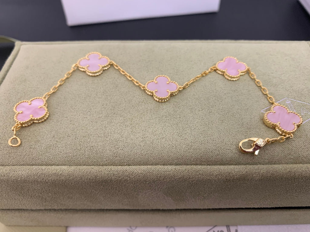 5XVA180K  Popular bracelets 5 flowers normal size1.5cm flower