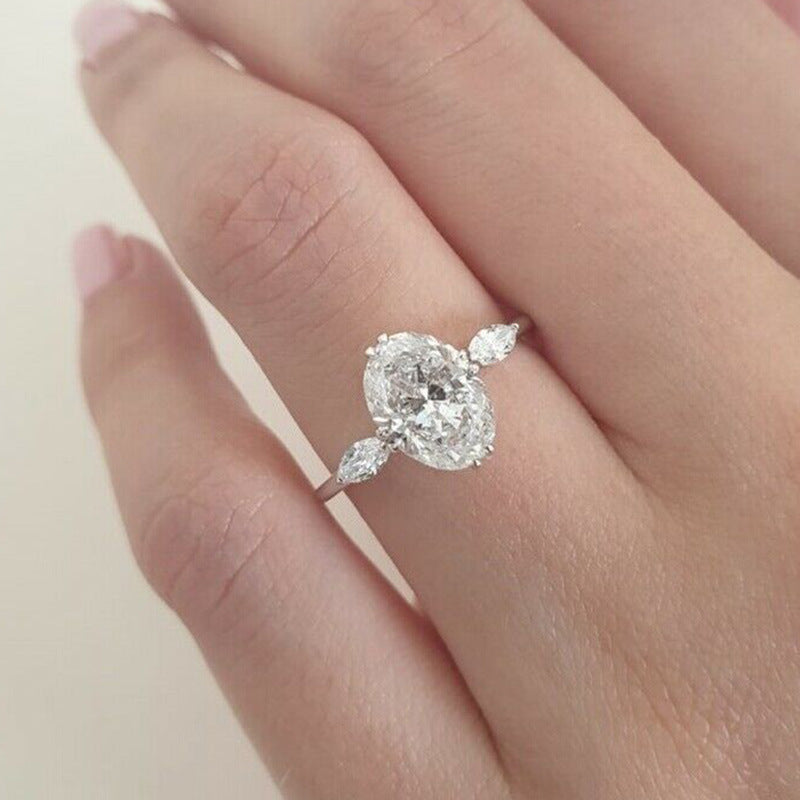 P5QA28J  Popular Moissanite Jewelry Wedding Diamond Ring